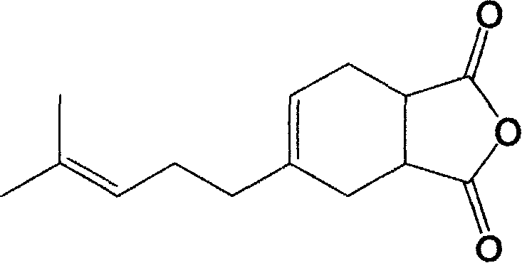 Novel purpose of 4-(4-methyl-3-pentenyl)-4-cyclohexene-1, 2-diacid anhydride