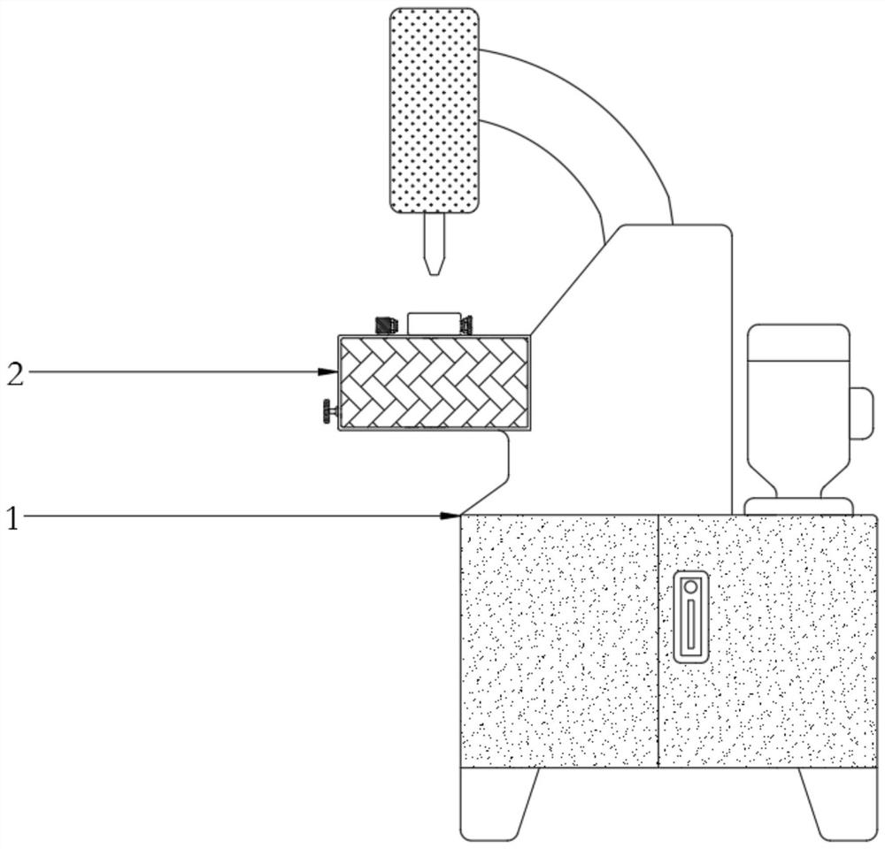 Automobile brake pad machining device