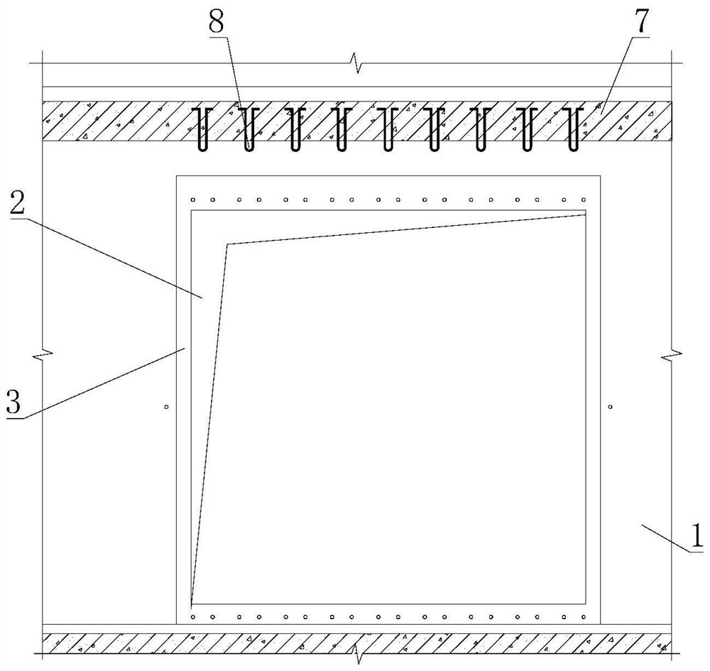 Blocking structure for transportation door opening of side wall equipment in subway rail traveling area
