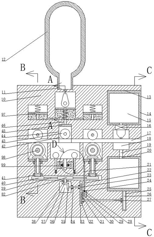 A steel wire rope oiling maintenance device
