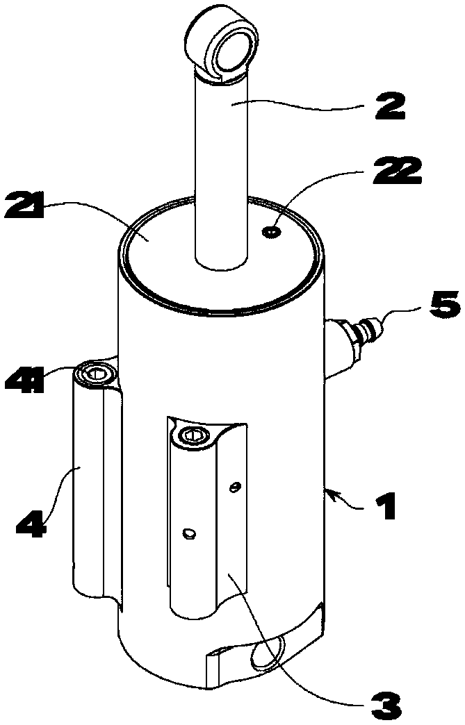 Vacuum attracting and pressure regulation pneumatic cylinder