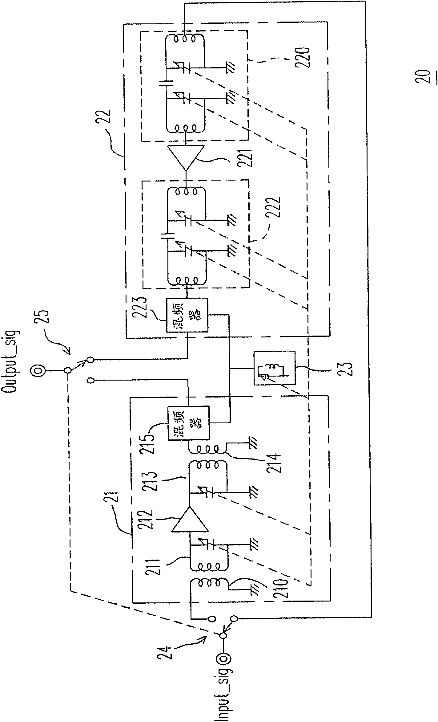 A coordinate tunable filter and a wireless communication front end circuit