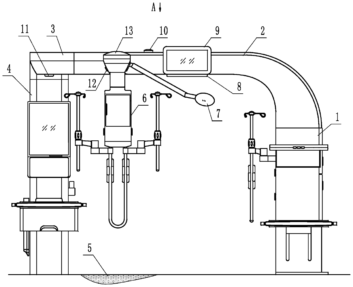 Improved multifunctional medical care workstation