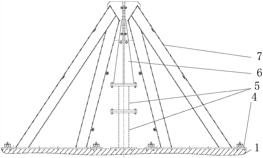 Oil immersed power transformer conservator support assembling and welding device and welding method thereof