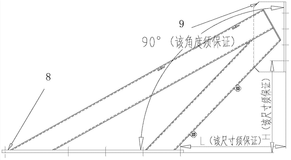 Oil immersed power transformer conservator support assembling and welding device and welding method thereof