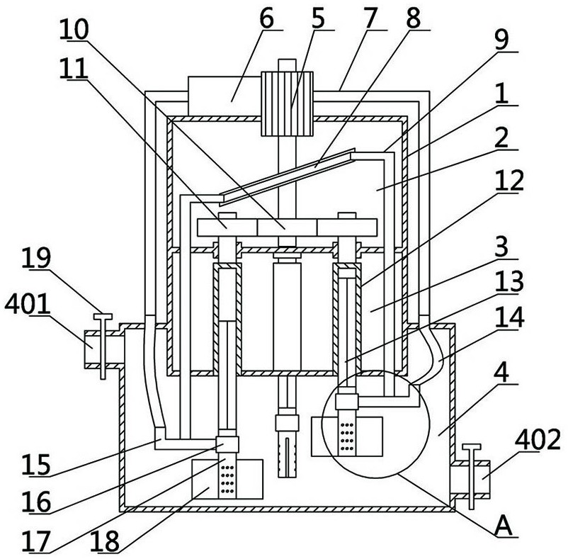 A multi-shaft stirring milk foaming machine