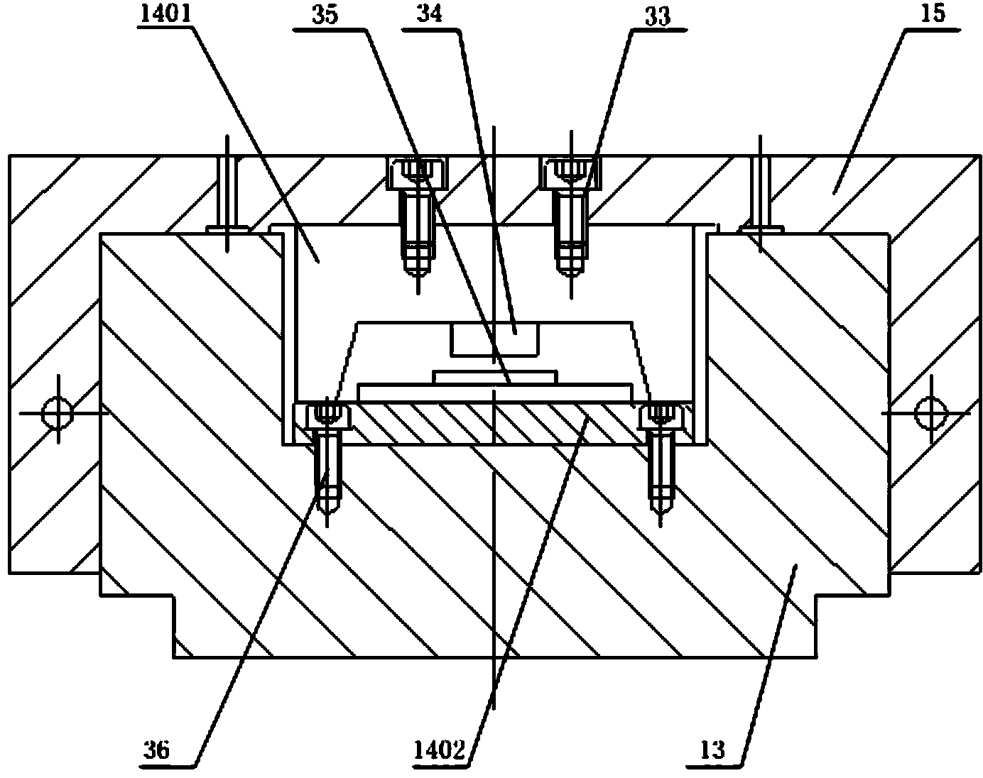 Large-stroke column coordinate two-photon polymerization processing method and device