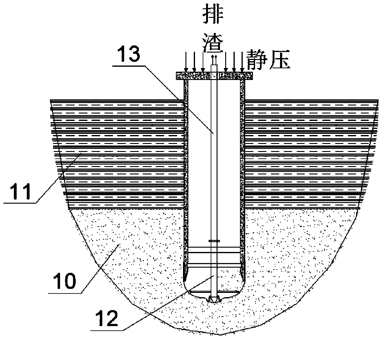 Bridge large-diameter precast concrete pipe column foundation and construction method thereof