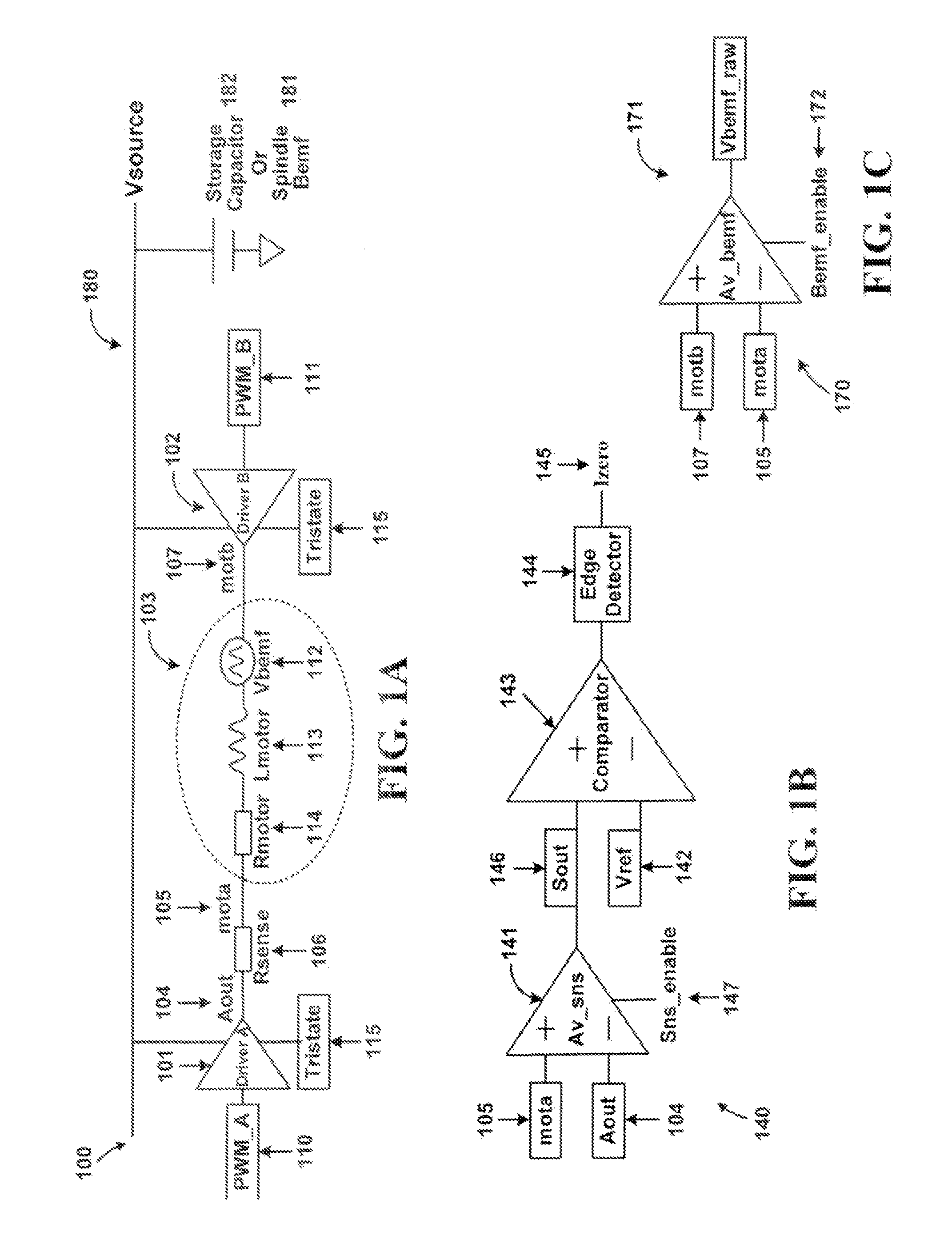 Voice-coil motor control with zero-current sensing