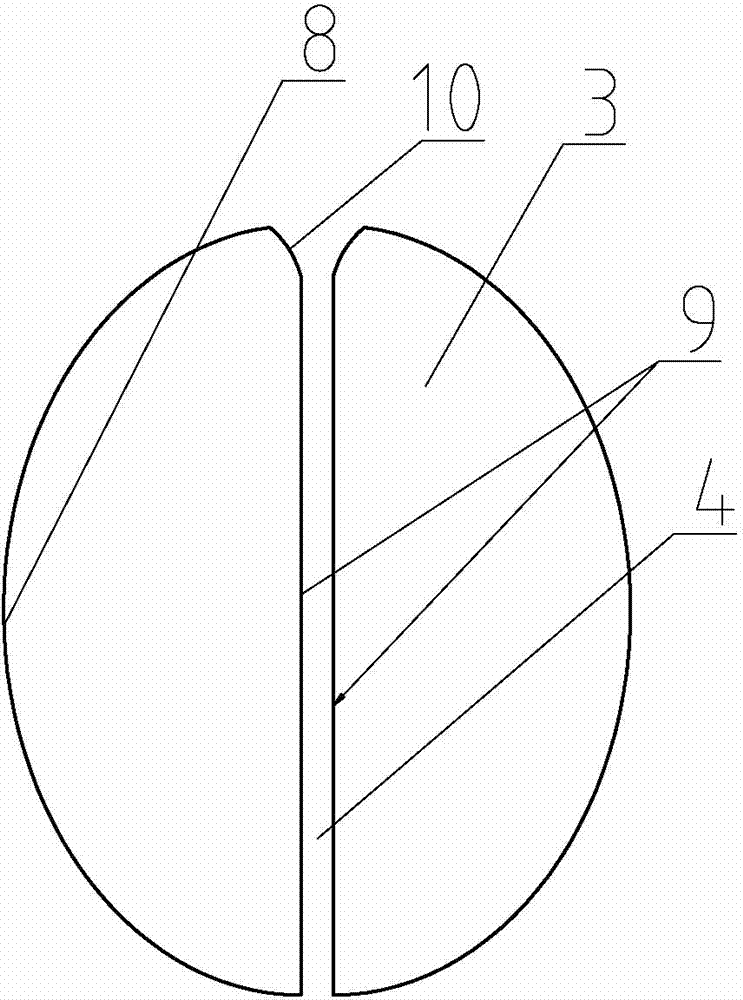 Rod-like track of guide pin feeding and sorting device