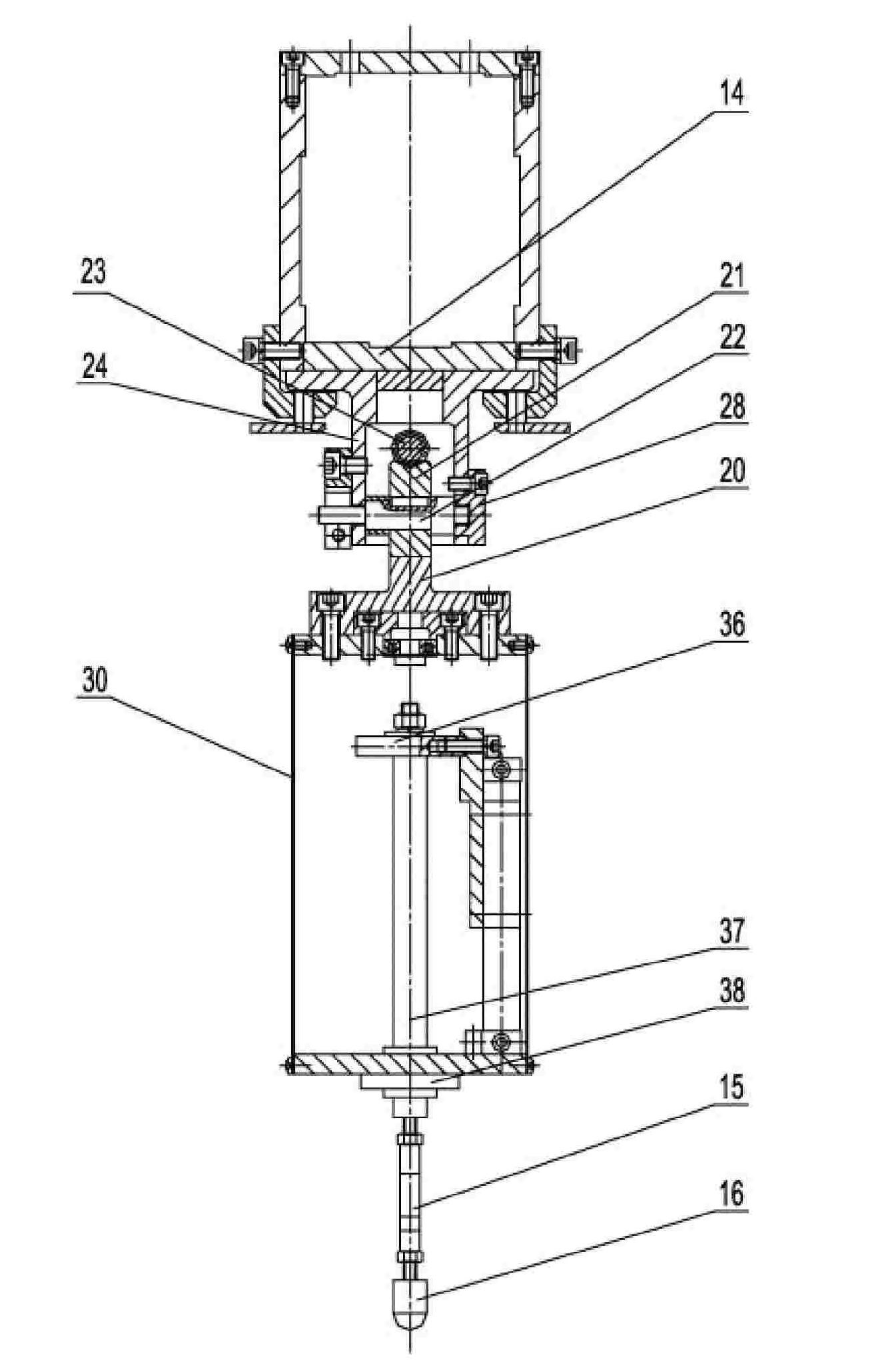 Rigidity testing device of fixed type metal sheet stamping part