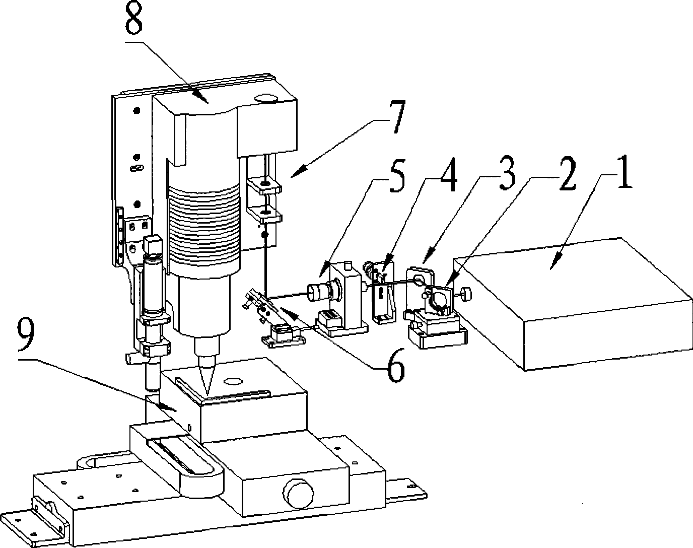 Picosecond laser machining apparatus for processing nozzle micropore
