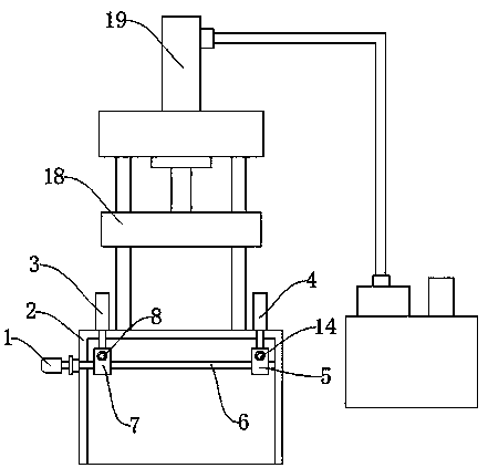 Accurate positioning type forging and pressing device