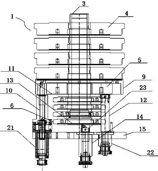 A Straight Top Ultra-High Pressure Piston Pressure Gauge with Automatic Weighting