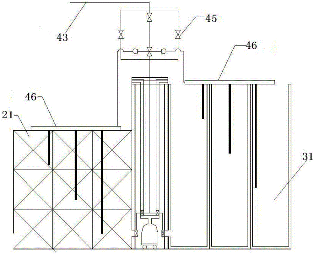 A treatment device for initial runoff rainwater interception on urban pavement