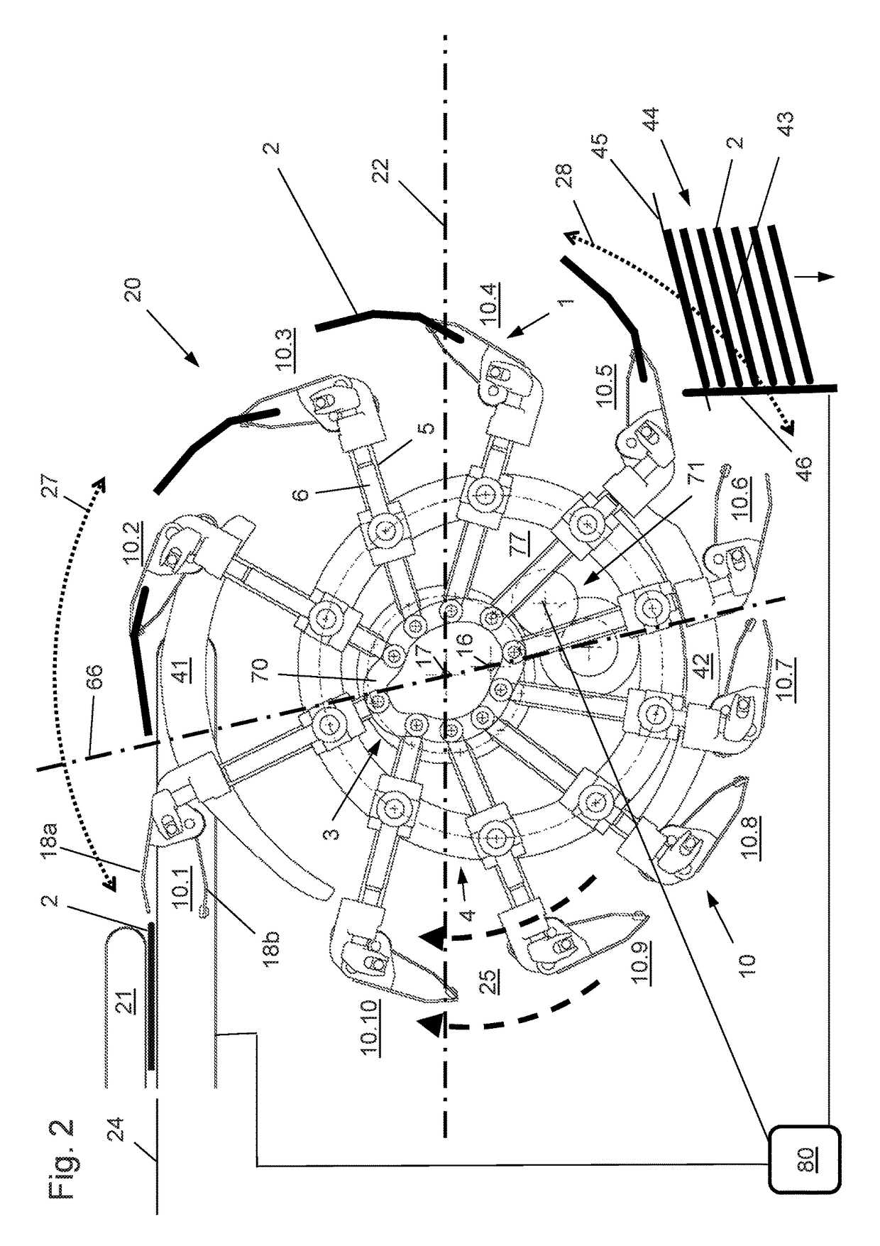 Apparatus and method for forming a stack of advertising material compilations