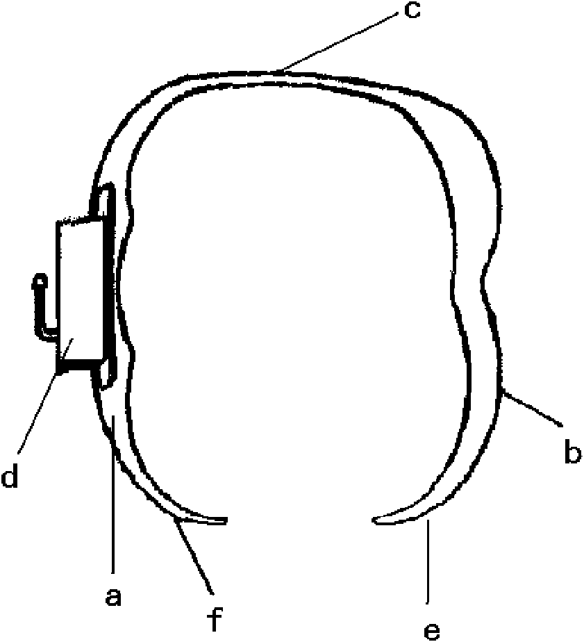 Orthodontic molar C-shaped open band ring and manufacturing method thereof