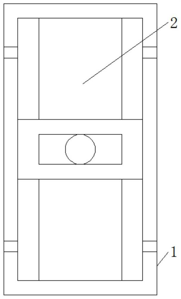 Touch screen rear cover die-casting forming die with adjusting locking structure