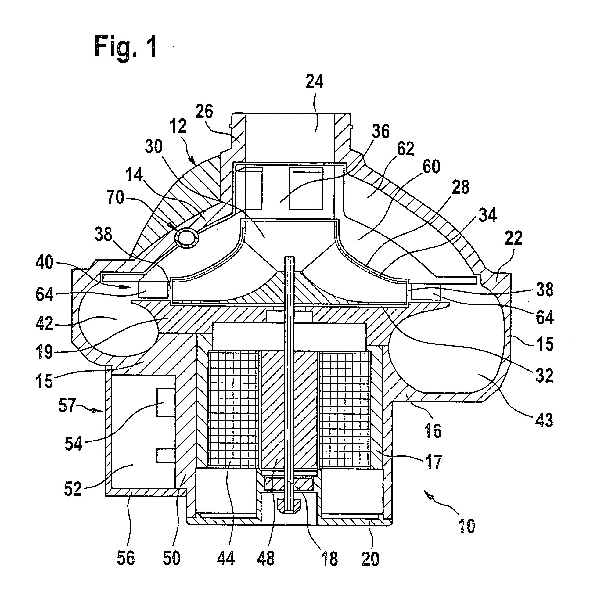 Electrical charge air compressor provided with an integrated air cooling system