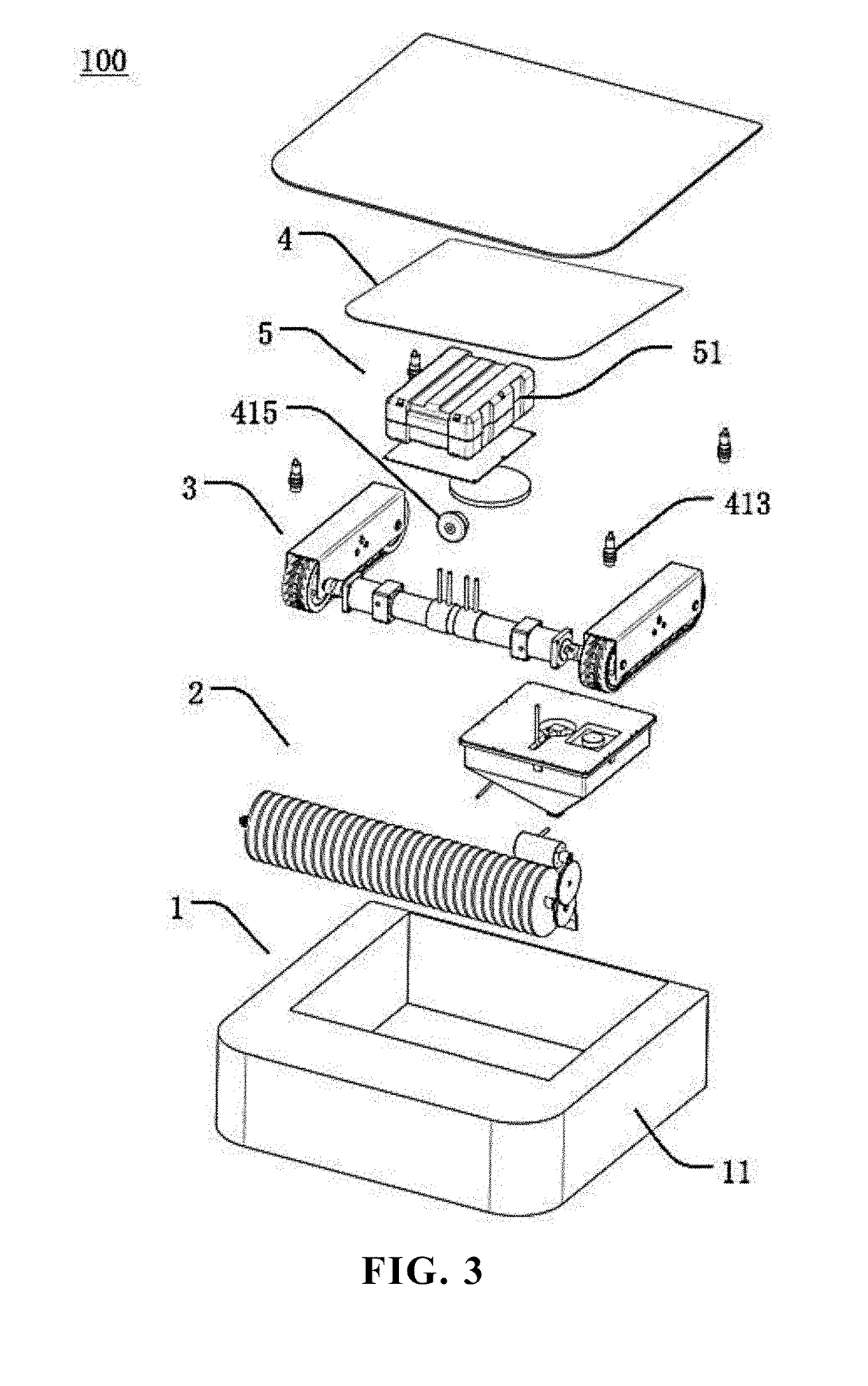Track tension device and track moving device