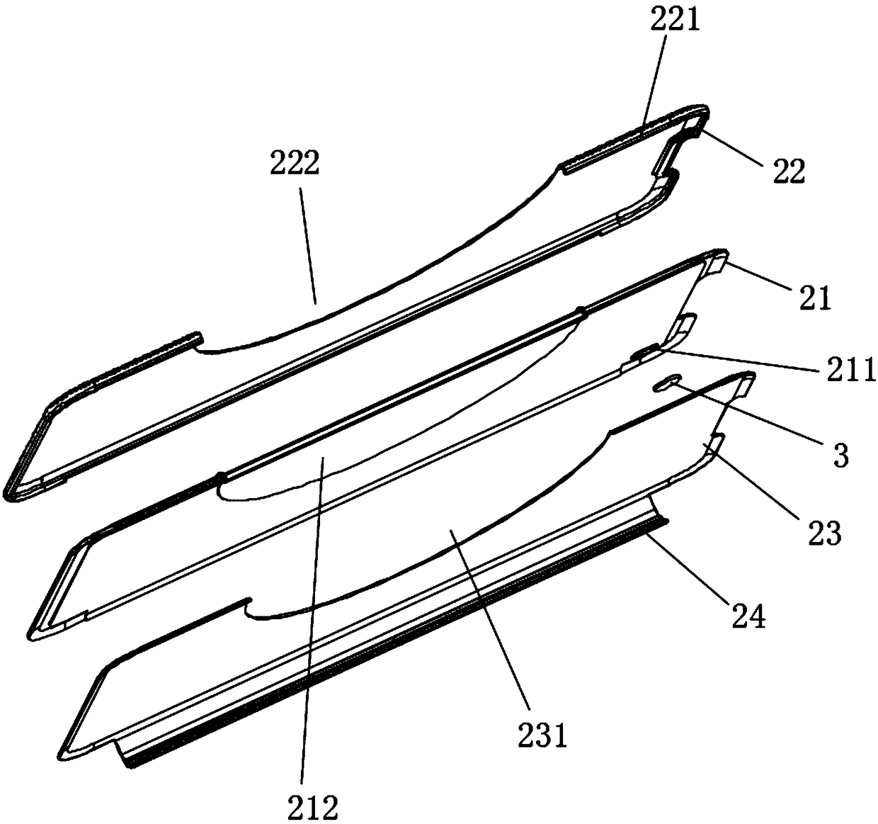 Preparation method and product of CX edgefolded leather sheath