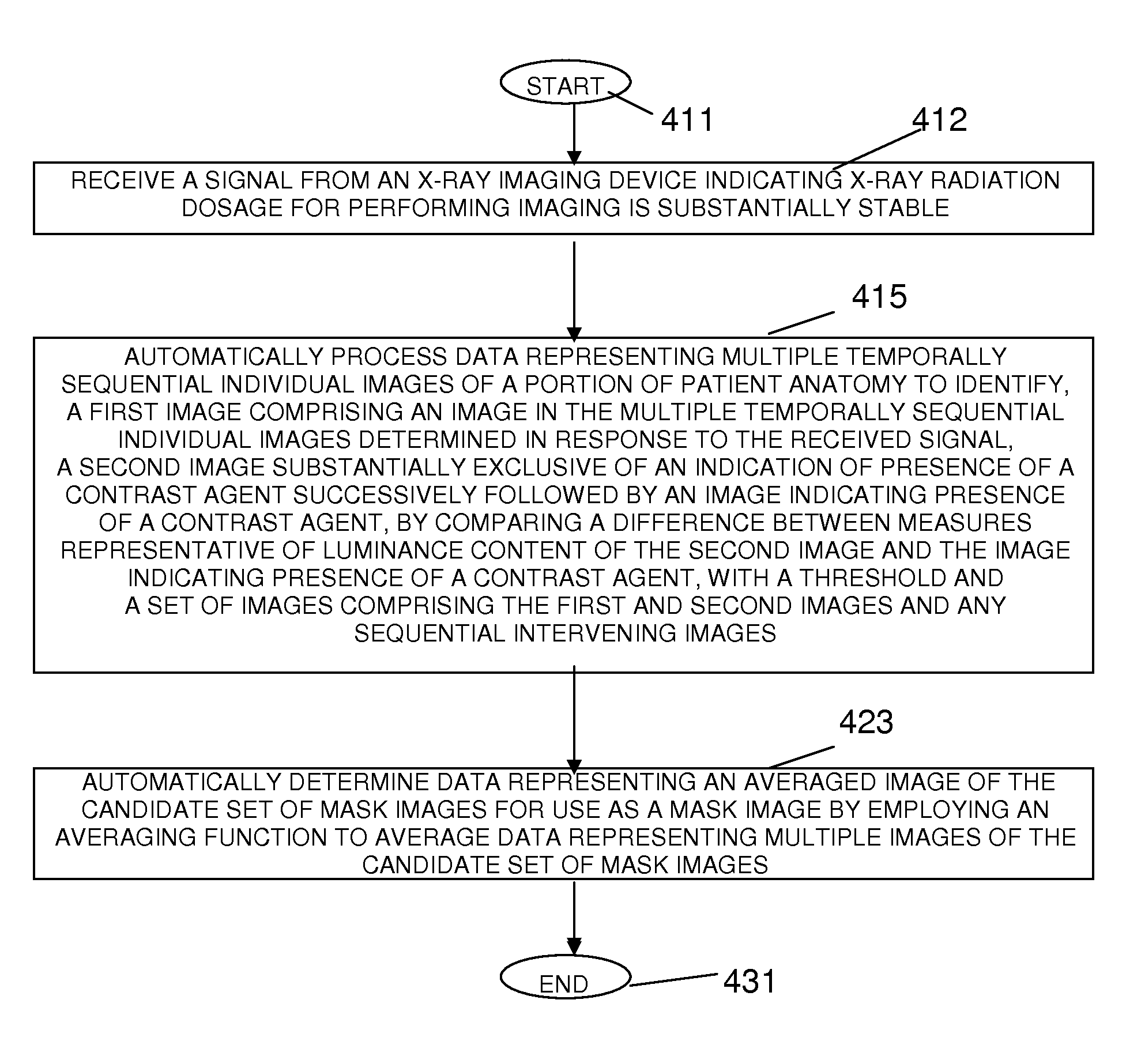 System for Automatically Generating a Mask for Digital Subtraction Angiography