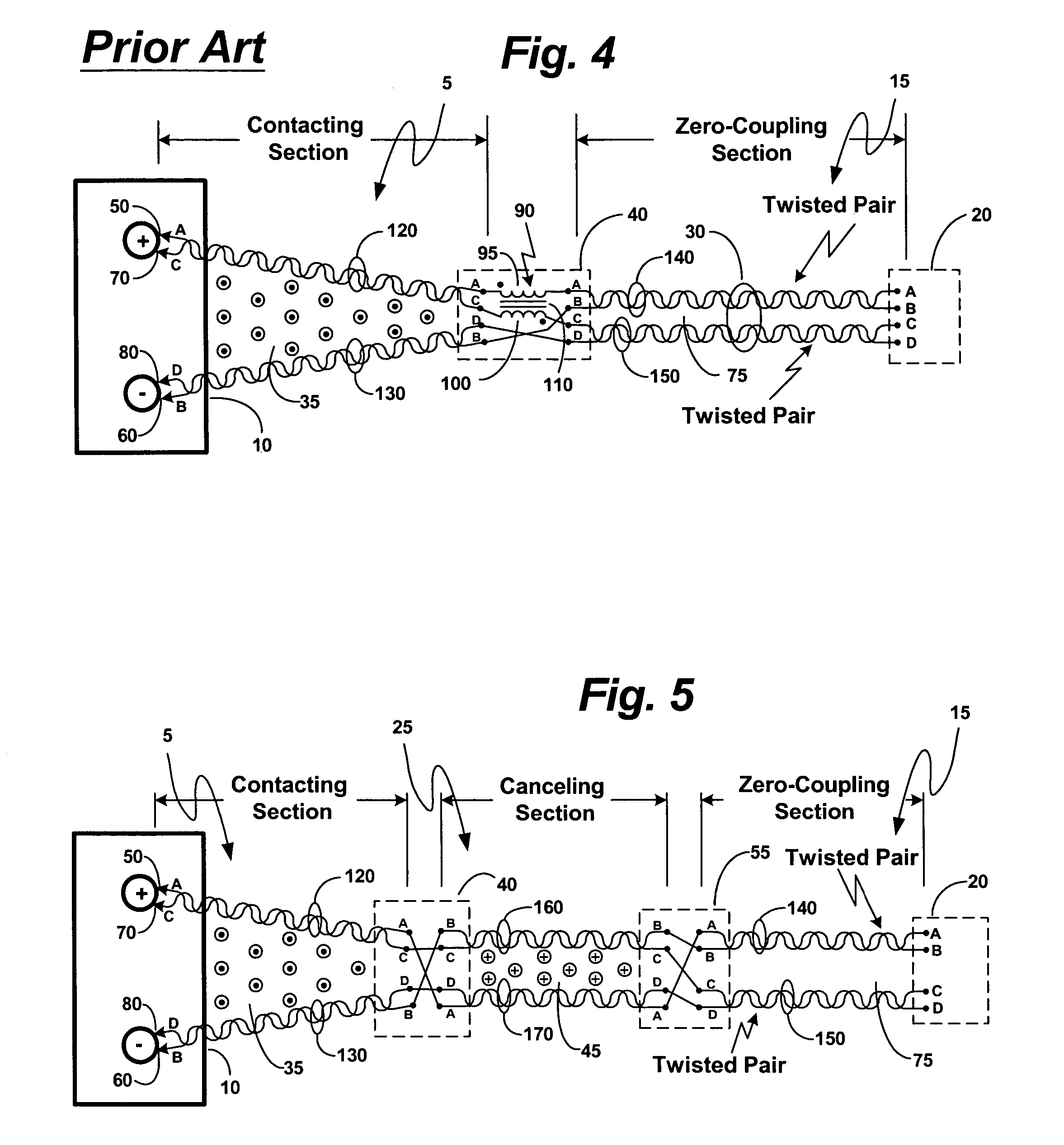 Broad-band low-inductance cables for making Kelvin connections to electrochemical cells and batteries