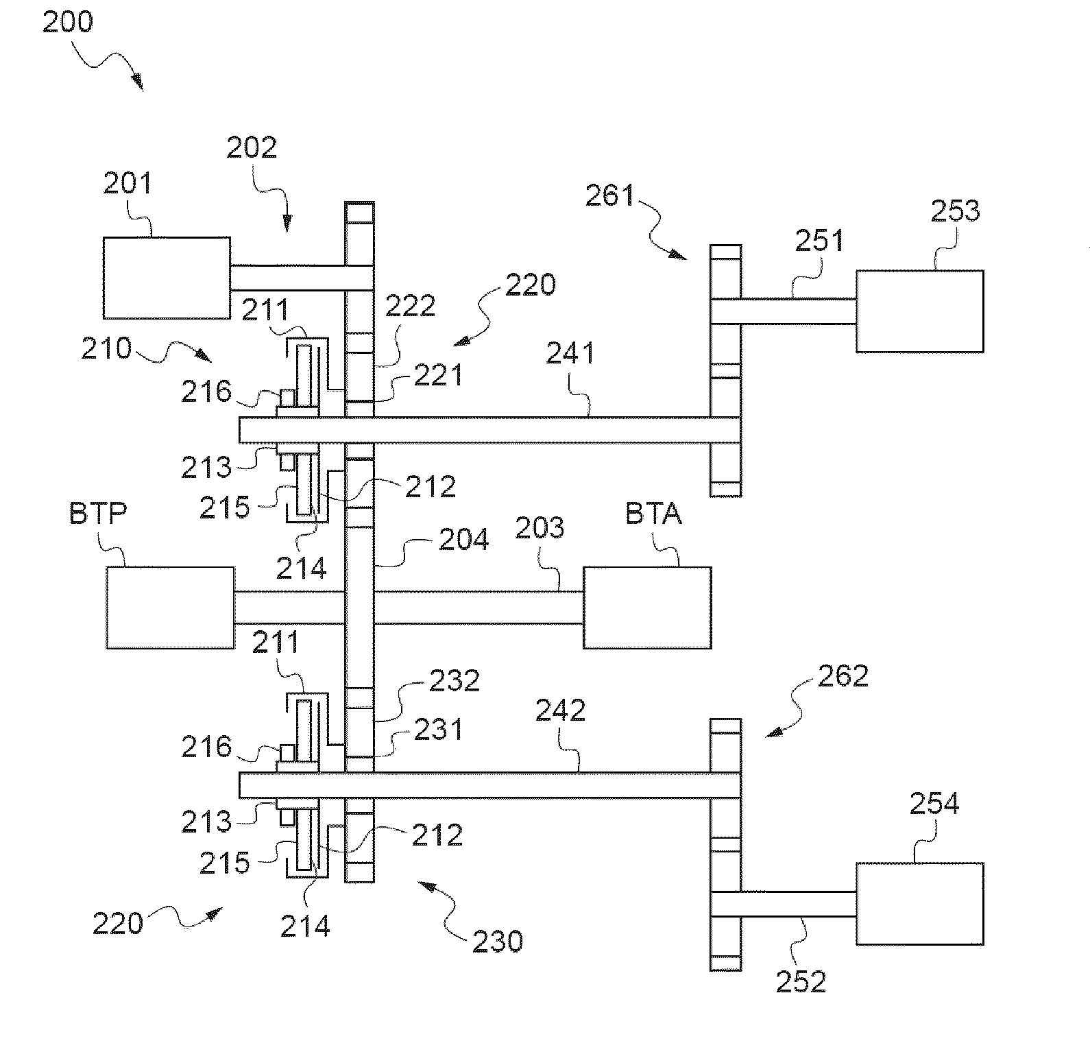 Hybrid engine installation and a method of controlling such an engine installation