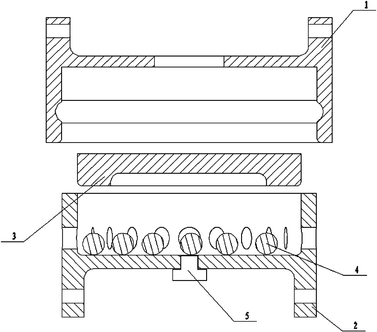 Electronic-control marble-type separating device