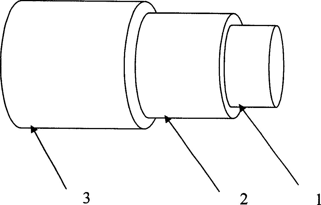 Silicone tube with large inside diameter in lock pin and preparation method