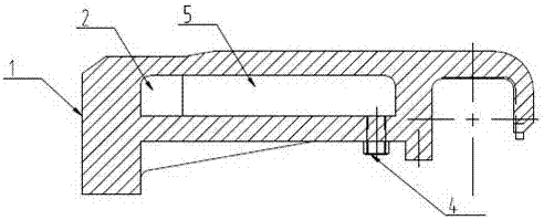 Casting forming water cooled fire grate segment