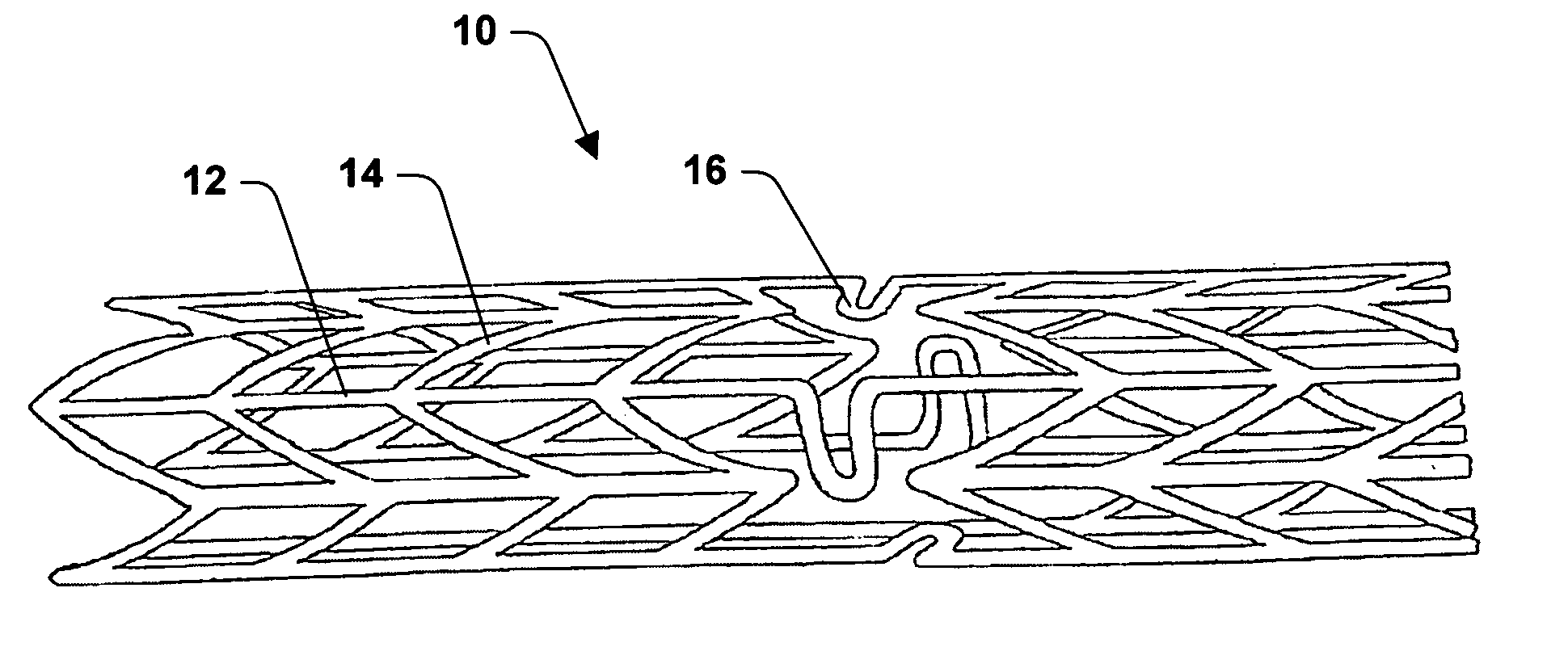 Stents with amphiphilic copolymer coatings