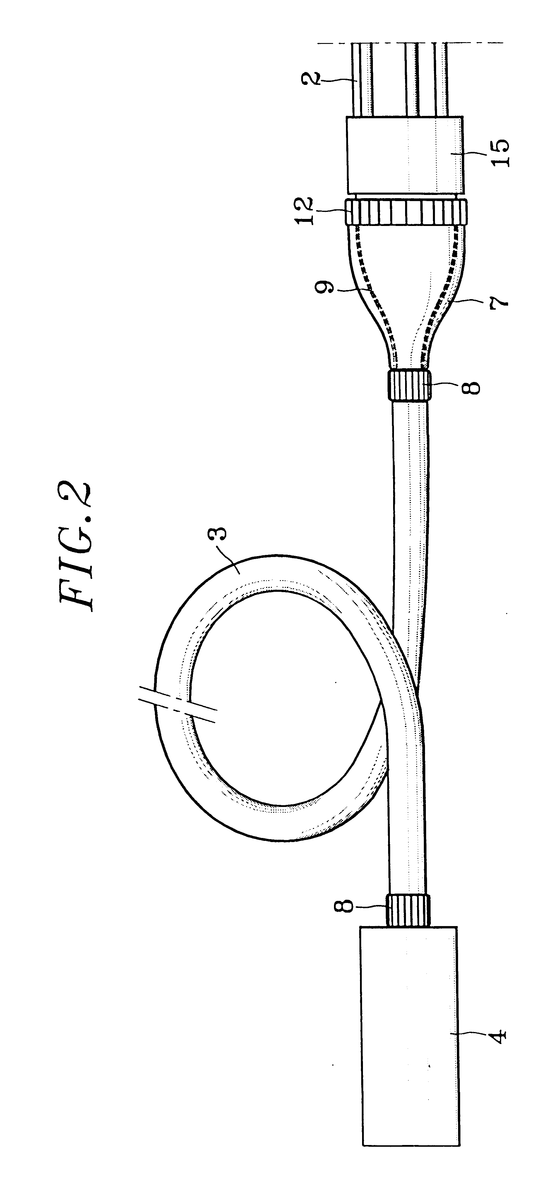 Device for the connection of a multiple-tube structure and method of access to this device