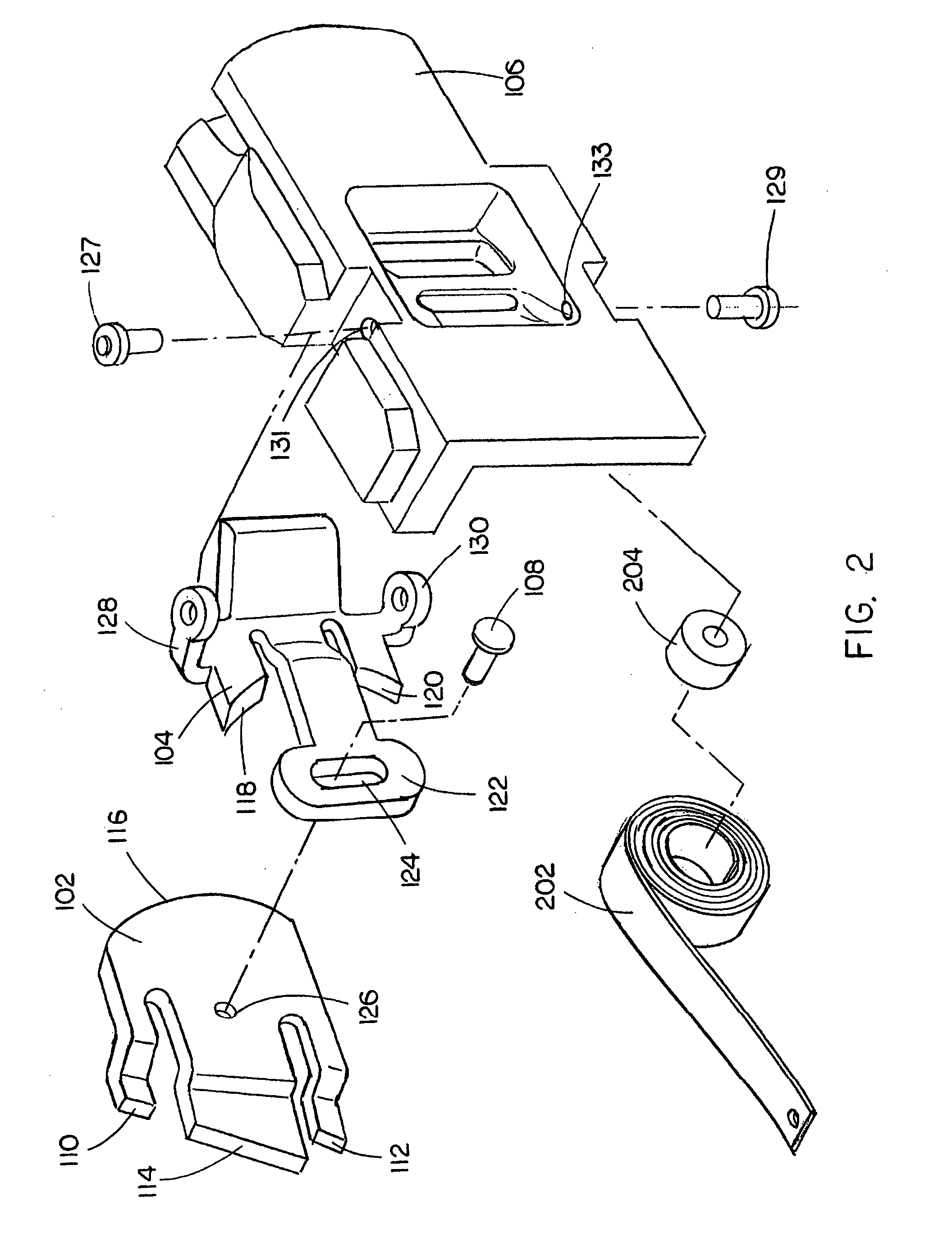 Articulating pusher assembly