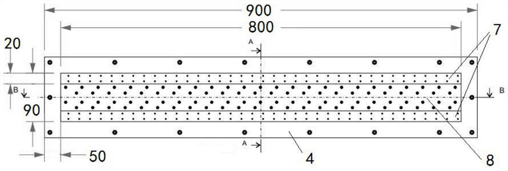 Experimental device and method for monitoring porosity and permeability changes of ore bed