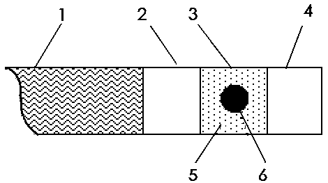 Composite filter rod with embedded mixed material section
