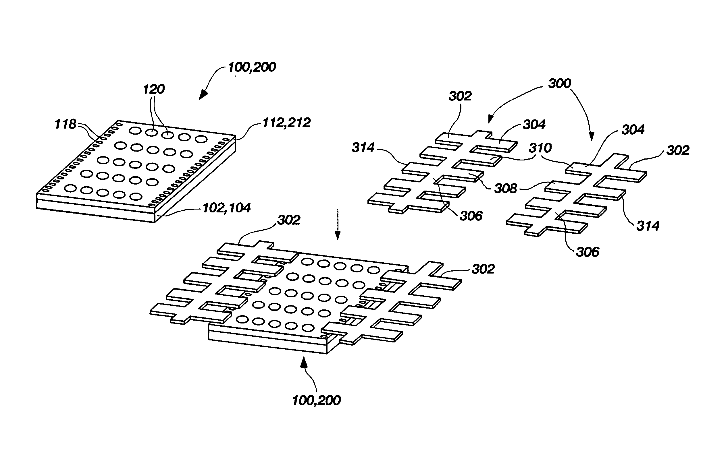 Land grid array semiconductor device packages