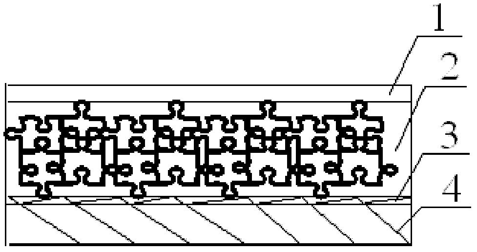 Terylene strengthened filament weaving pattern wall covering and manufacturing method thereof