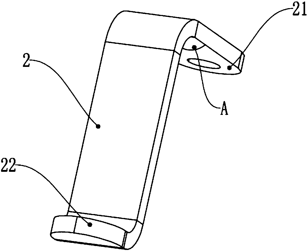 Downward-pressing type fixing device for ceiling