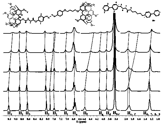 Supramolecular polymer assembled by main body and objective body based on double-column [5] arene, as well as preparation and application thereof