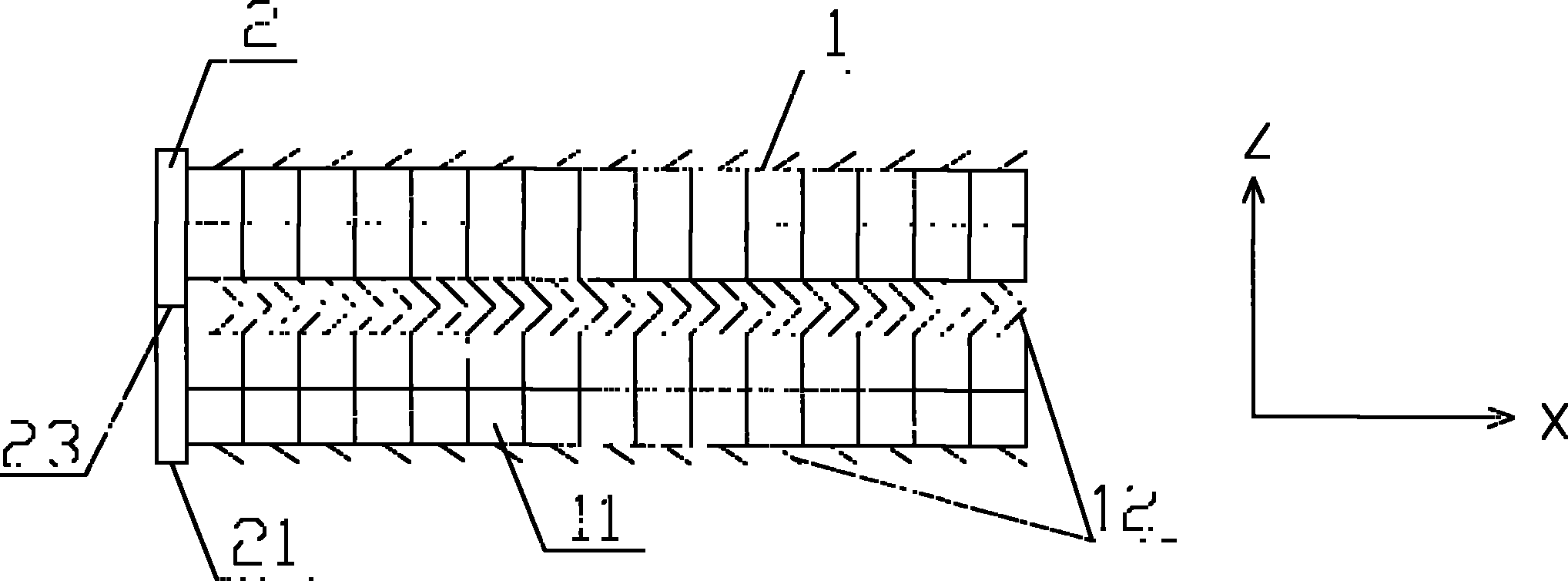 Novel bioresorbable slide fastener scaffold and use thereof
