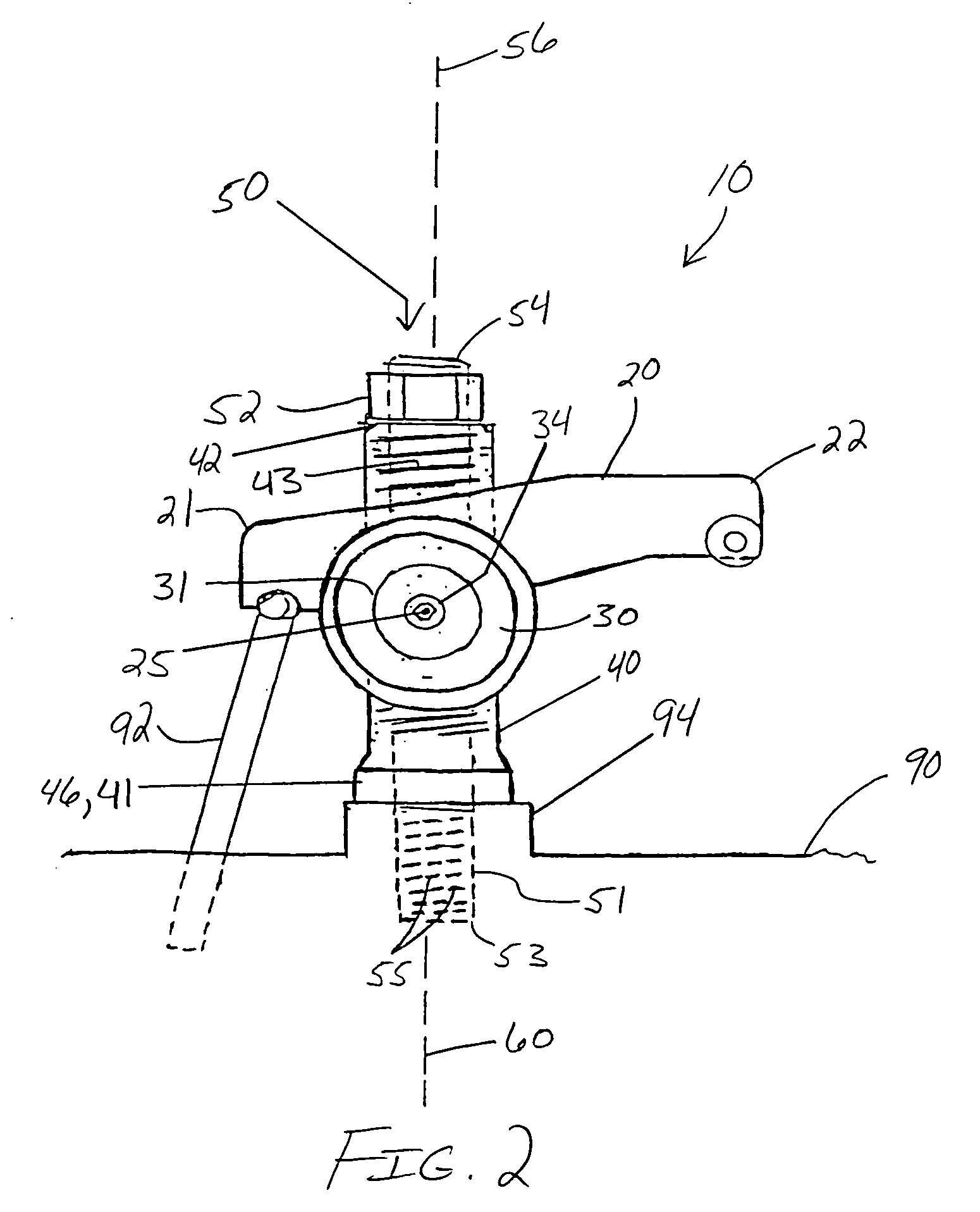 Adjustable rocker arm assembly for easing valve lash adjustment