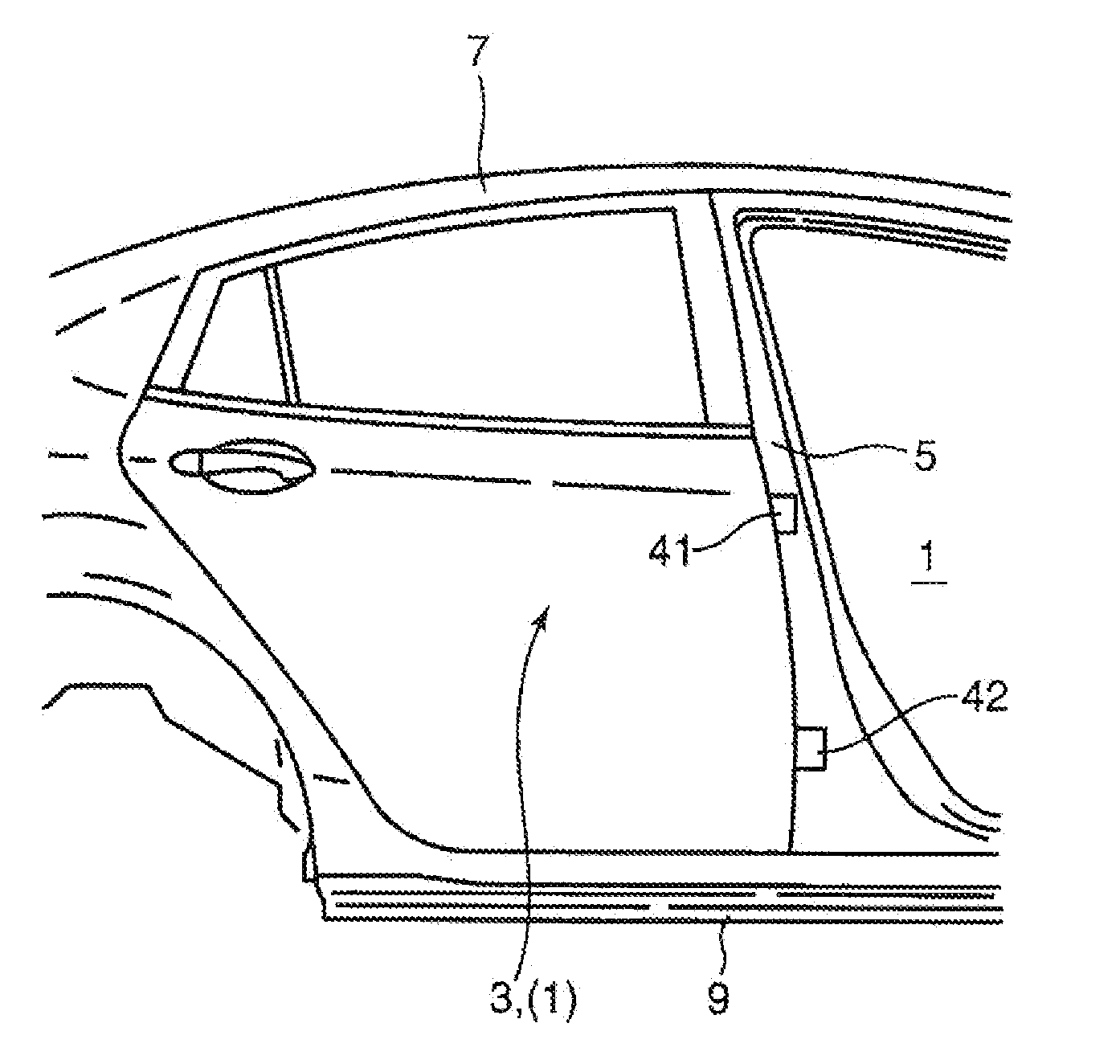 Side vehicle-body structure of vehicle