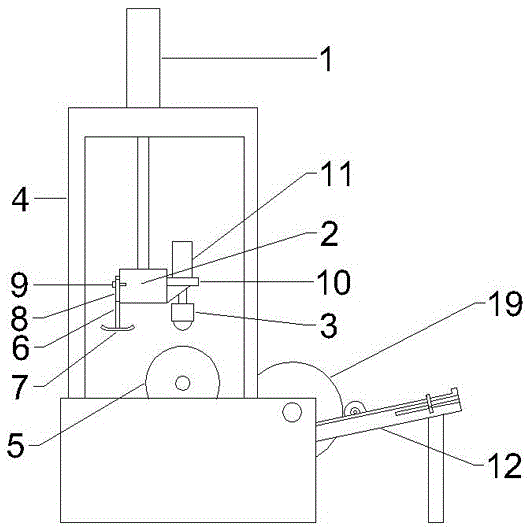 Paper cutting and winding device of extremely-thin glass fiber paper