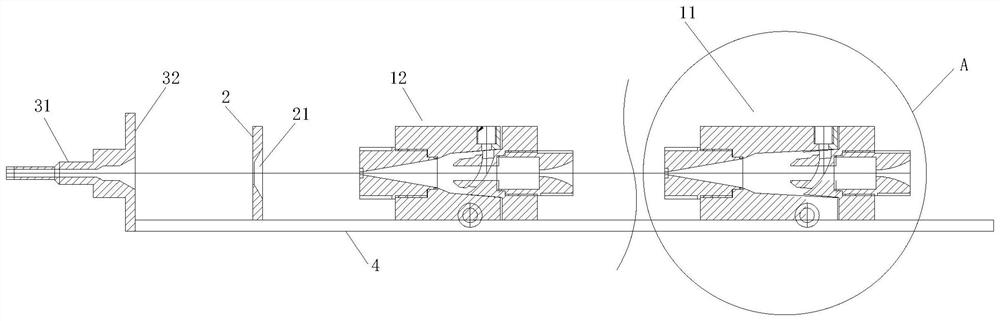 Loose tube double-pre-filling oil filling device and process