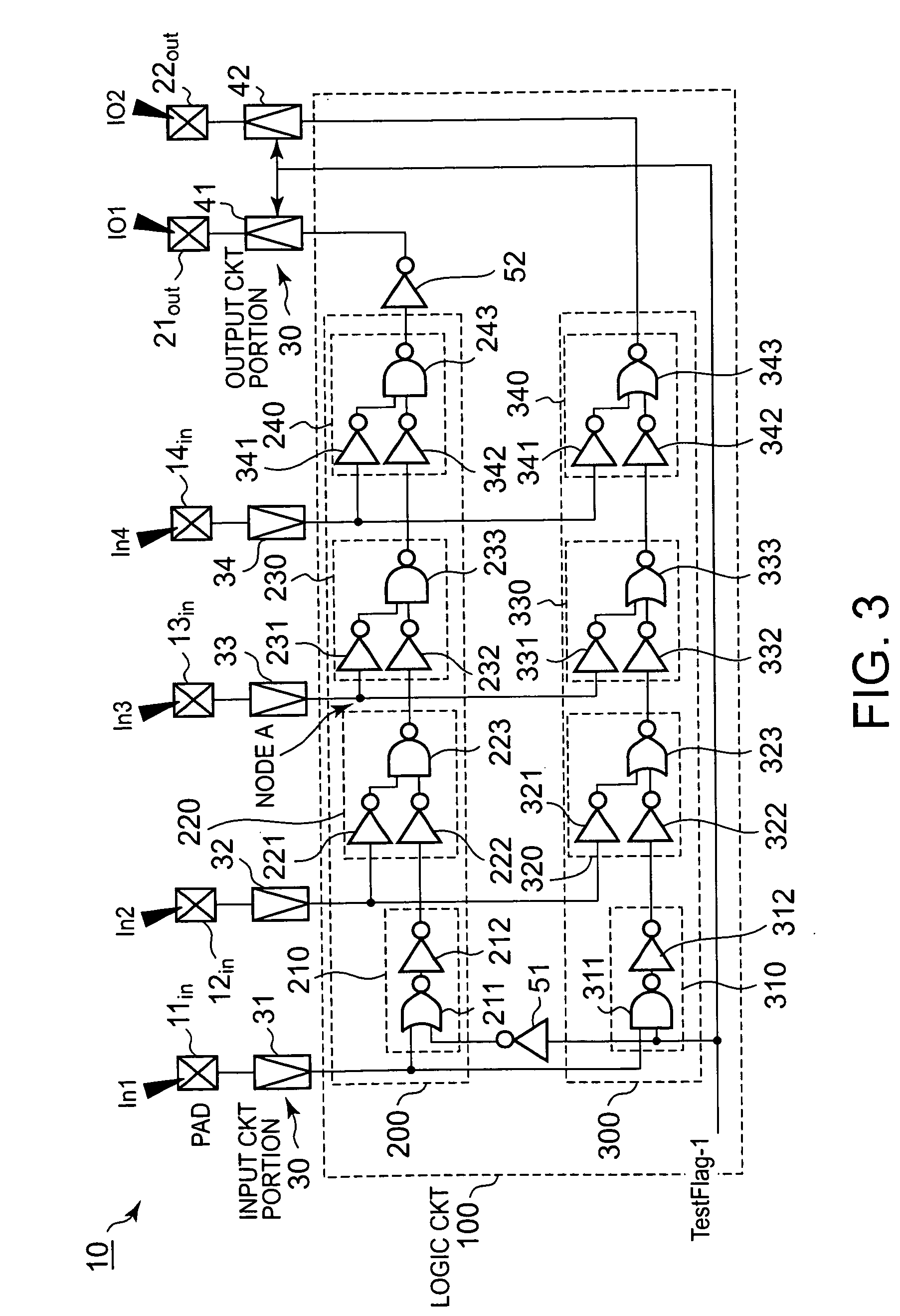 Method of inspecting semiconductor circuit having logic circuit as inspection circuit