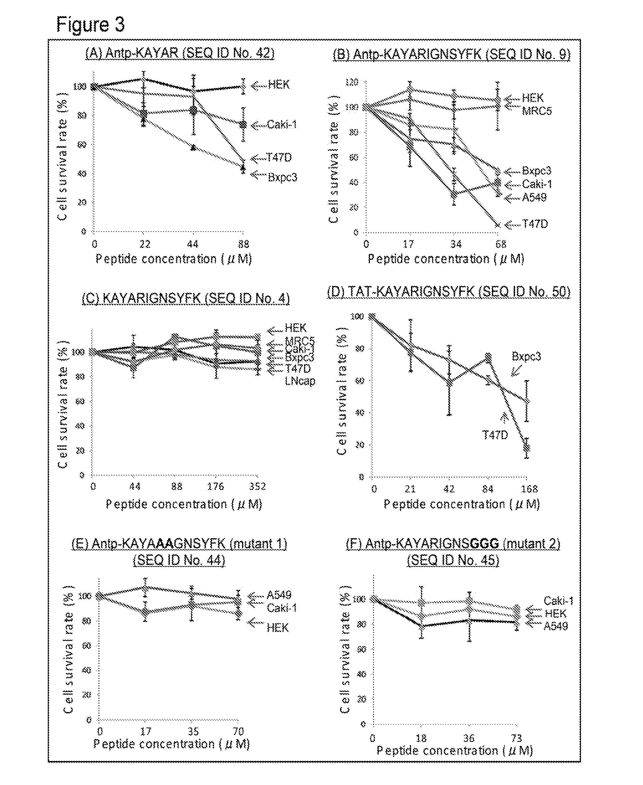 Hsp9O-targeted anti-cancer chimeric peptide