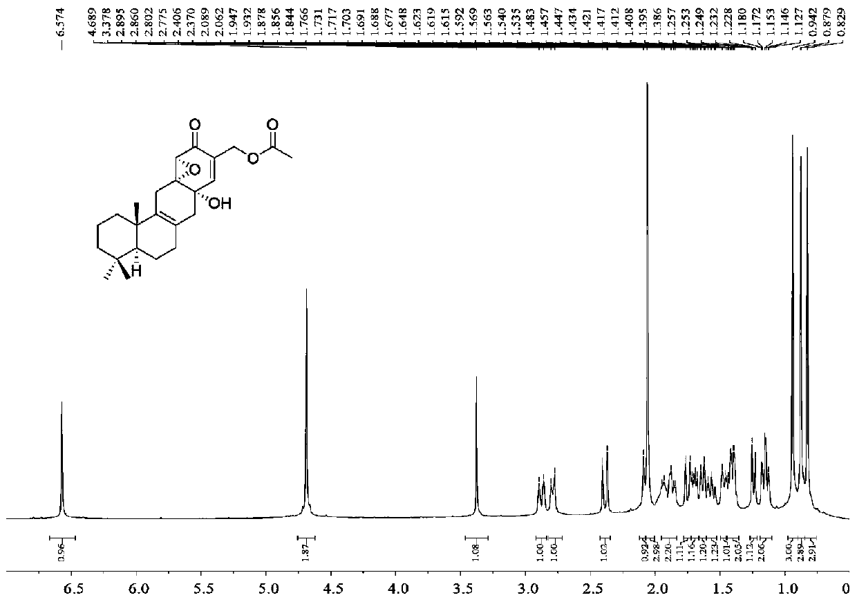 A kind of sesquiterpene cyclohexenone compound and its preparation method and application