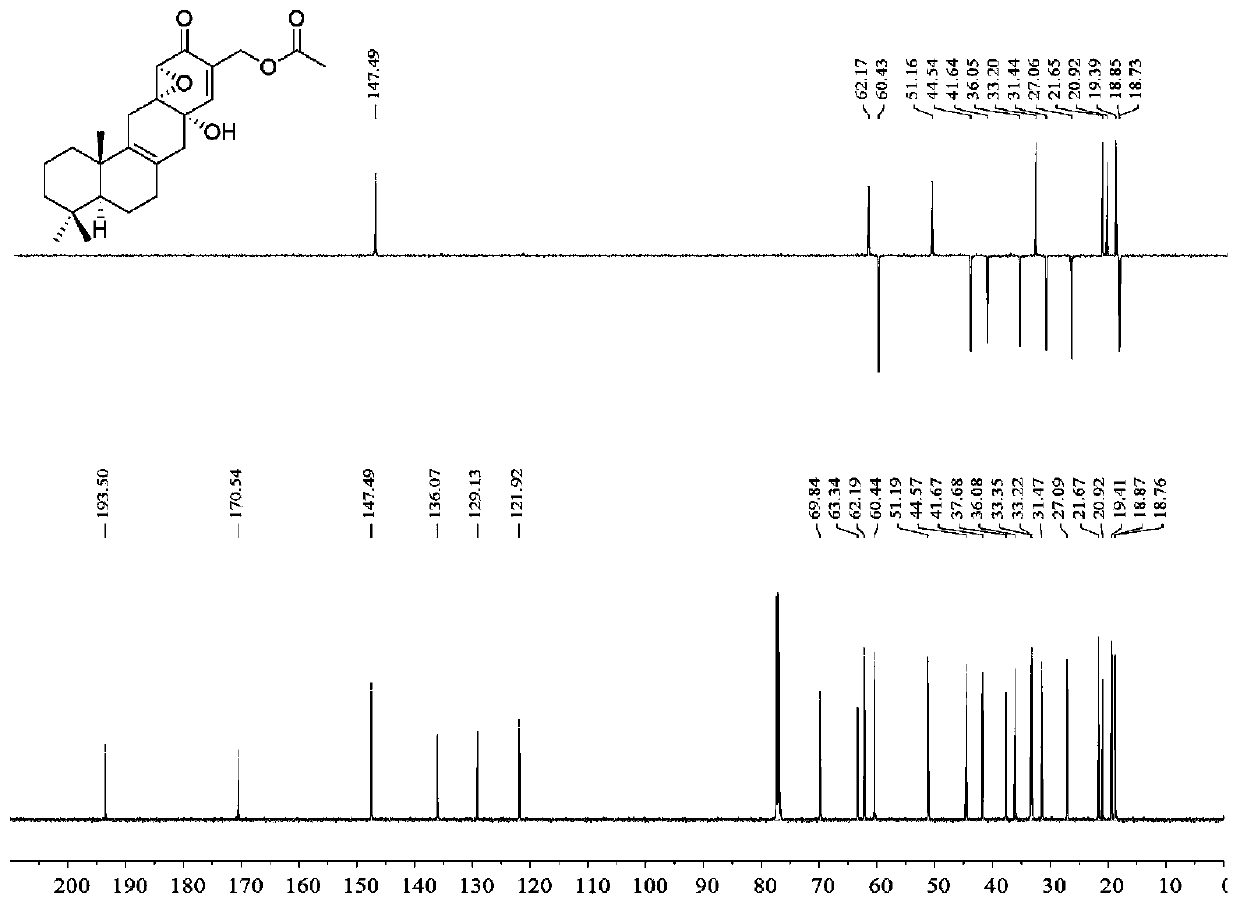 A kind of sesquiterpene cyclohexenone compound and its preparation method and application