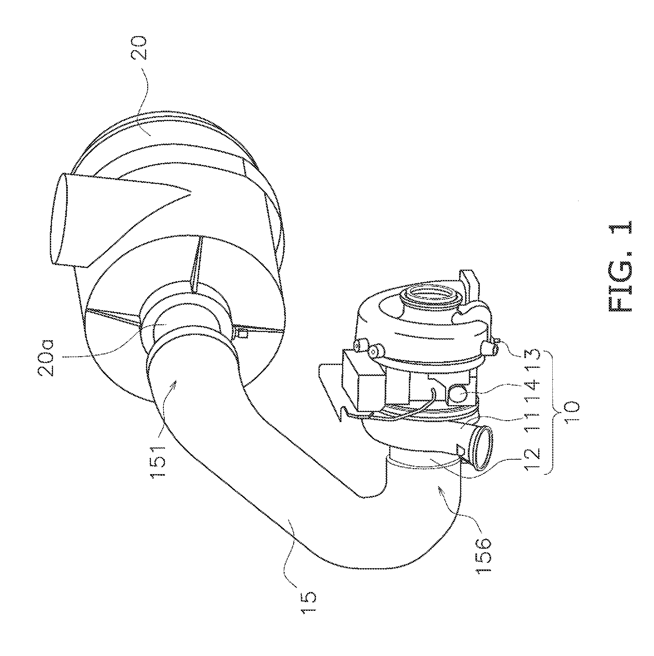 Air supply pipe and forced induction compressor